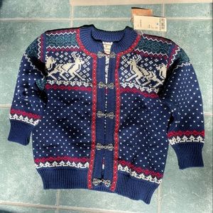Dale of Norway Lappland Blue Children’s Nordic sweater size 8 New With Tags